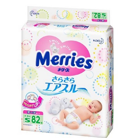 日本Kao花王S妙而舒婴儿纸尿裤82枚 重回好价