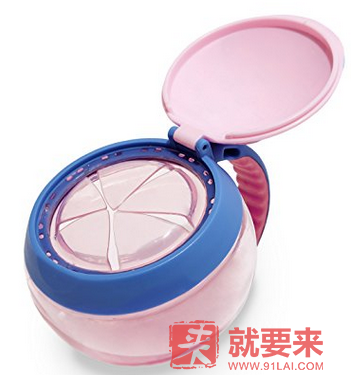 【中亚Prime会员】Skip Hop 可爱动物园 随行零食杯 粉色蝴蝶