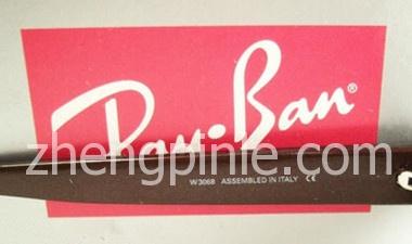 RayBan太阳镜的镜腿上显示为意大利装配