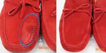 绒面皮豆豆鞋的清洁护理方法